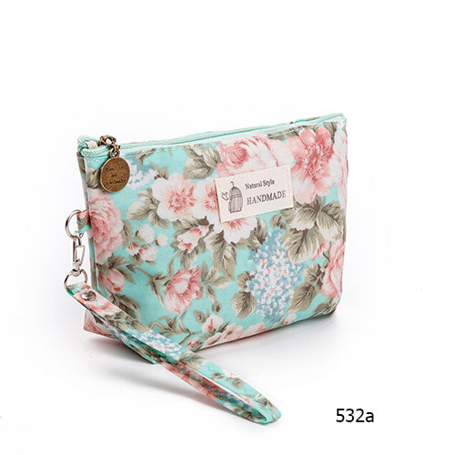 "If A Bag Can Be Refreshing, This One's Minty Cool" - Floral Cosmetics Pouch