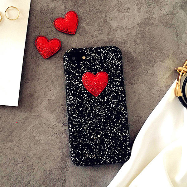 "Everyday Can Be Valentines (but that's no way to live)" - Sparkly Phone Case