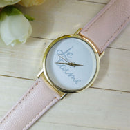 "I Think I Know French Now" - Je T'aime, Women's Wrist Watch