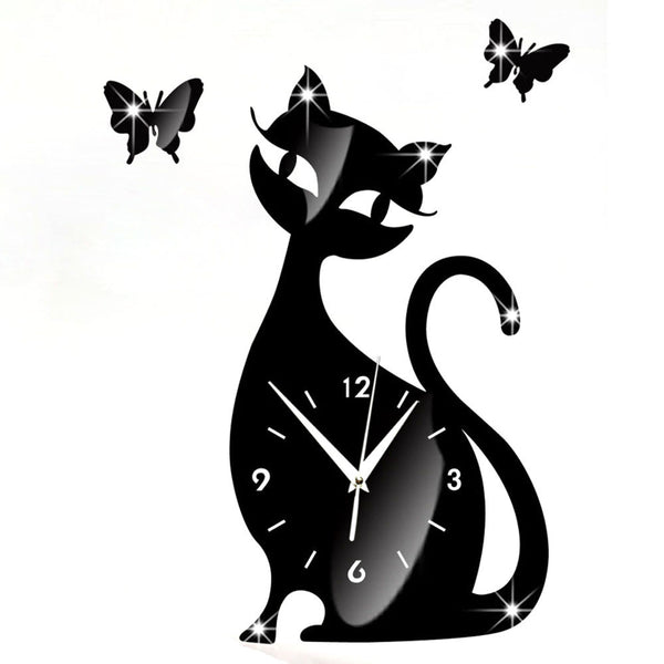 "As Soon As You Look Away, I'm Eating These Butterflies" - Wall Clock