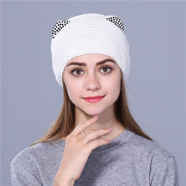 "Look , I'm A Kitty (yes, yes...you’re a kitty)" - Wool, Knitted Beanie