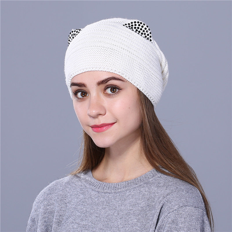 "Look , I'm A Kitty (yes, yes...you’re a kitty)" - Wool, Knitted Beanie