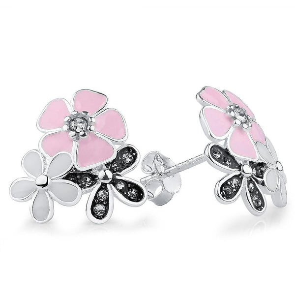 "A Daisy Among A Bunch Of Dukes" -  Silver Earrings