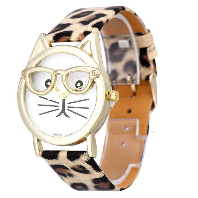 "Nerdy Cats Are Everything That Is Right With The World" - Wristwatch