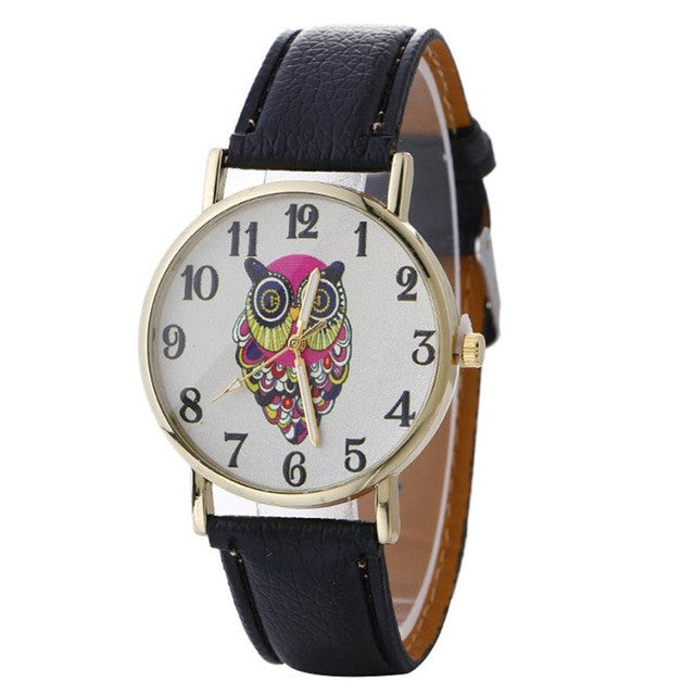 "Hypnotic Little Guy Isn't He...?" - Owl Wristwatch