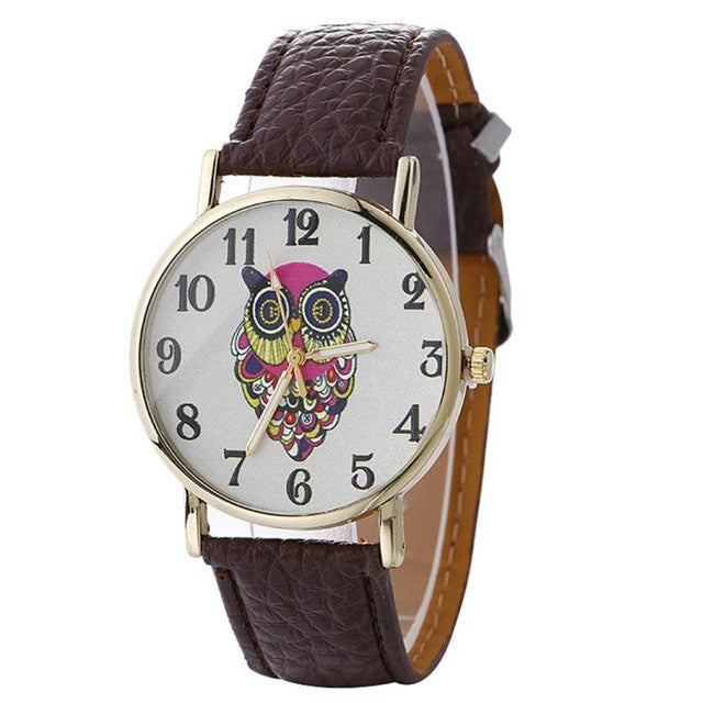 "Hypnotic Little Guy Isn't He...?" - Owl Wristwatch