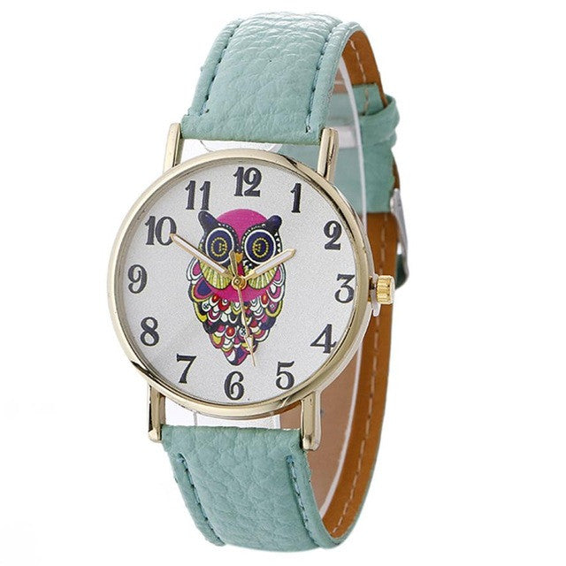 "Hypnotic Little Guy Isn't He...?" - Owl Wristwatch