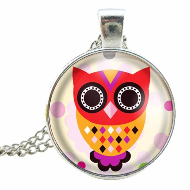 "Look Honey, What A Well Dressed Owl" - Pendant Chain Necklace