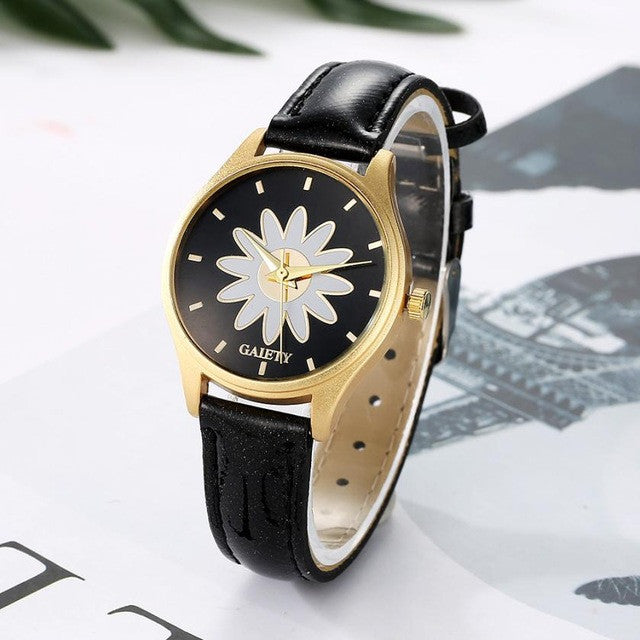 "Flower Powered, I'm Feeling Strangely Positive Today" - Wristwatch