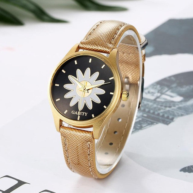 "Flower Powered, I'm Feeling Strangely Positive Today" - Wristwatch