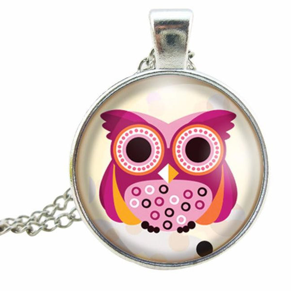 "Dottie Owl Is On The Town" - Pendant Chain Necklace