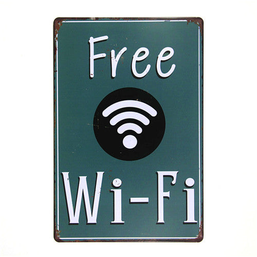 "Free WIFI" - Tin Sign