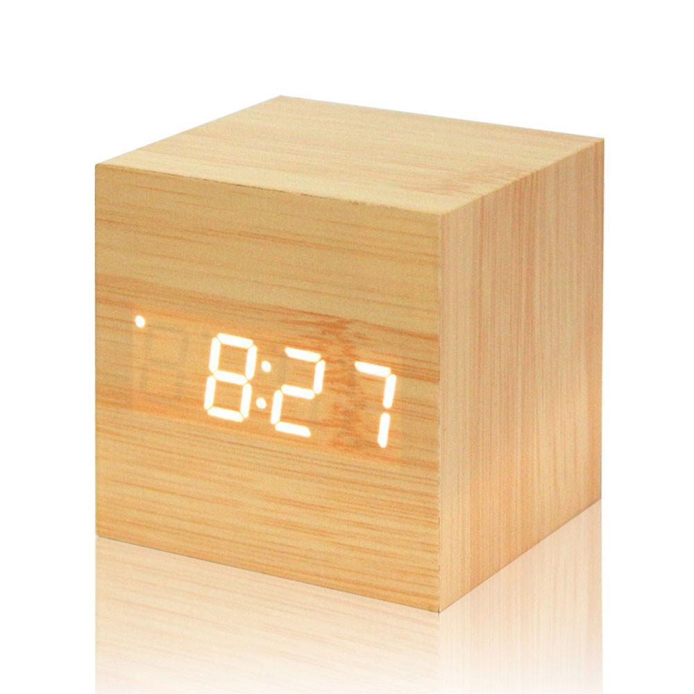 "Block Clock" - Wood Block Alarm Clock