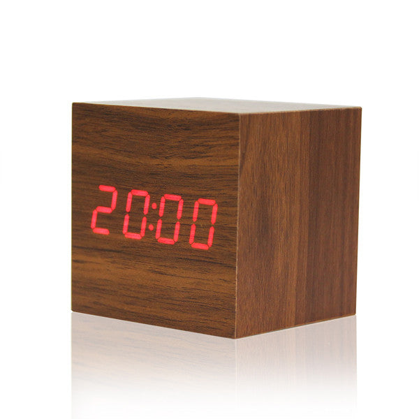 "Block Clock" - Wood Block Alarm Clock