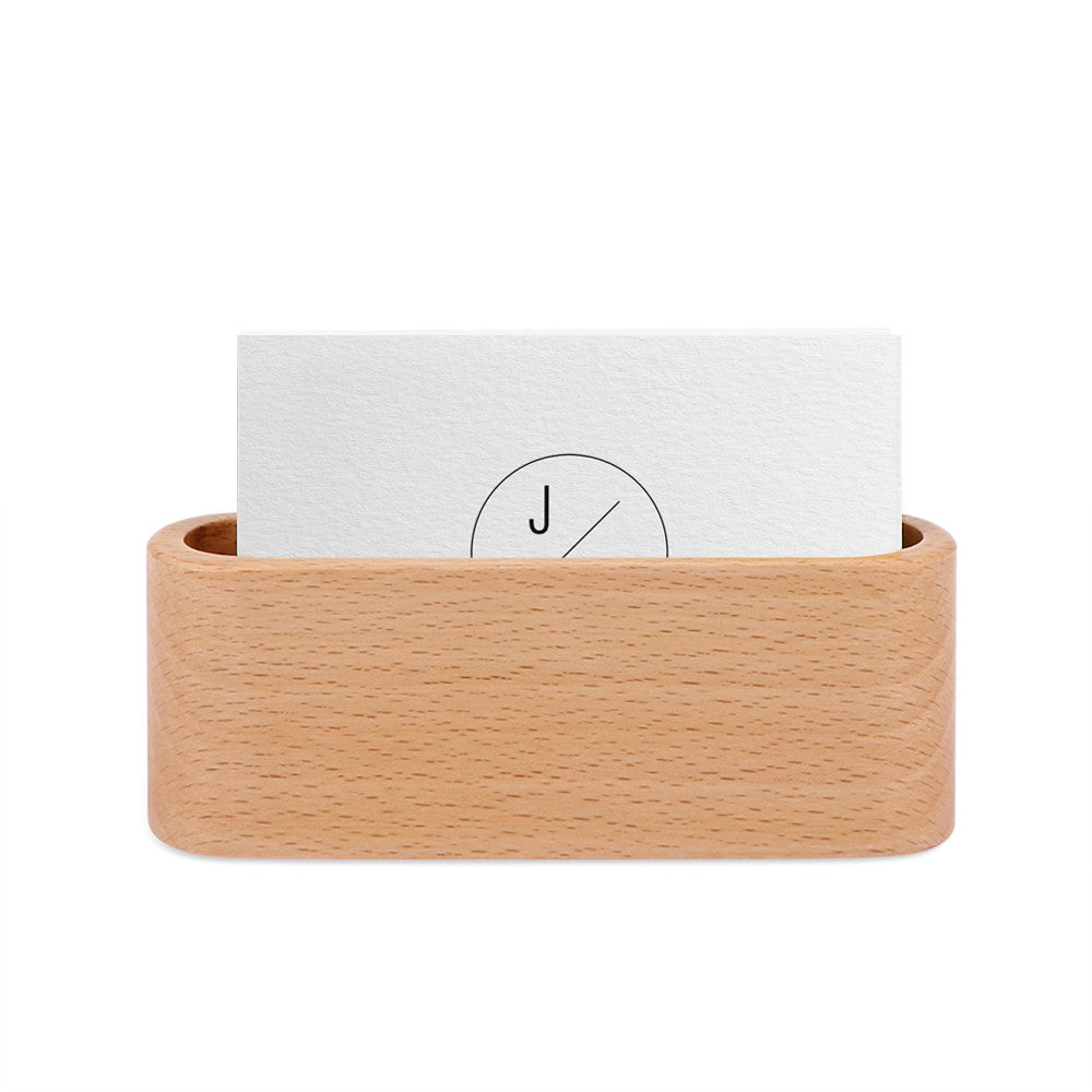 "I'm Important Enough To Warrant Business Cards AND A Fancy Receptacle To Place Them In" - Wooden Business Card Holder