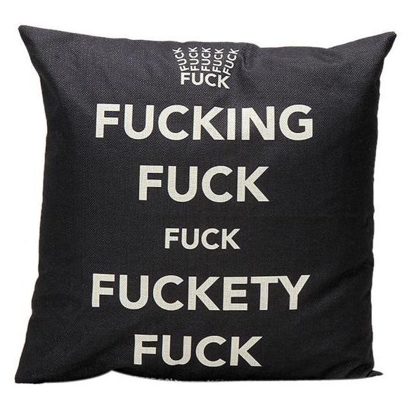 “After work” - Throw Pillow Cover (perfect for screaming into)