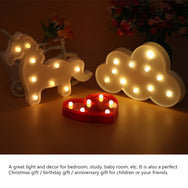 Heart Shape LED Night Light Warm White Bedside Lamp Table Light Battery Operated for Christmas New Year Party Decoration