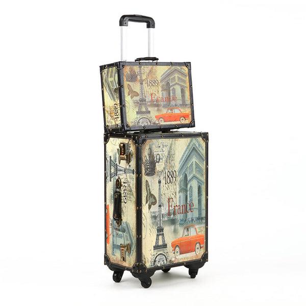 "Paris, Vegas or Bust" - Trolley Travel Case Set