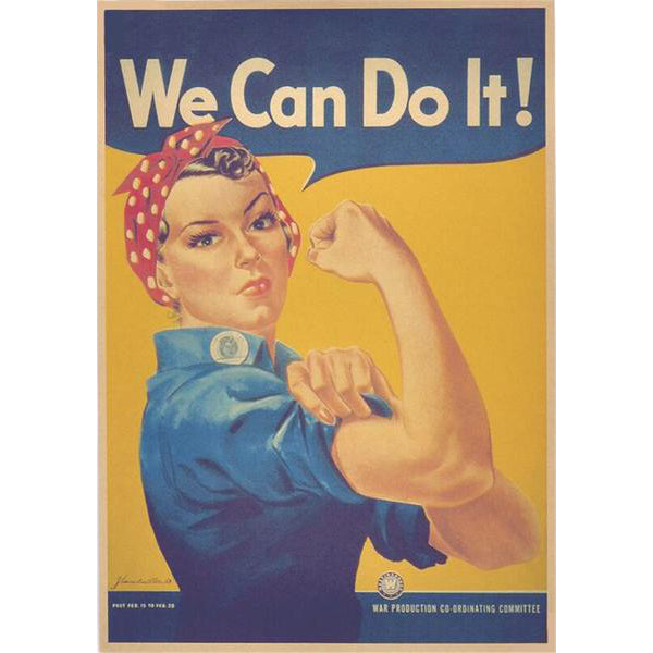 "Rosie Can Do It" - Kraft Paper Poster